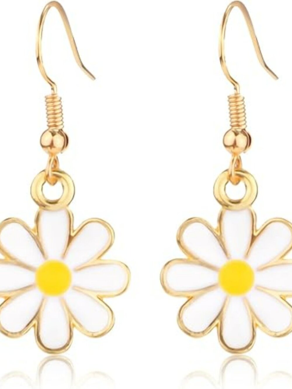 NEW Daisy Flower Earrings Sunflower Small Dangle Elegant Dainty Jewelry Set